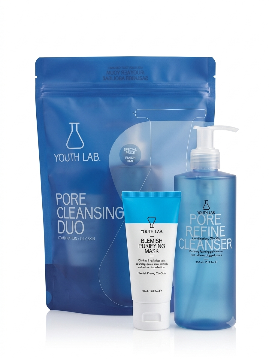 YOUTH LAB Pore Cleansing Duo Blue (Combination-Oily Skin) - 