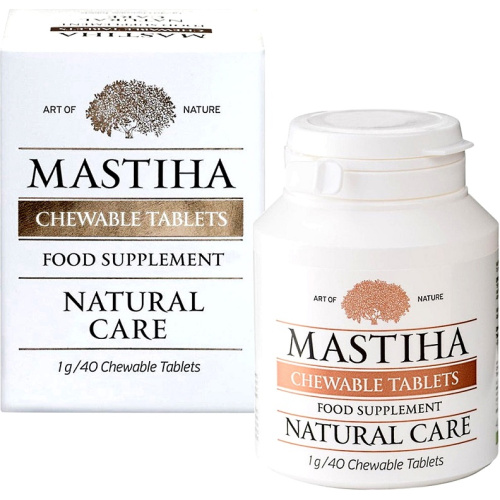 Mastiha Shop Chewable Tablets 40gr (Συμπλήρωμα Διατροφής Μαστίχα Χίου σε Μασώμενα Δισκία) - 