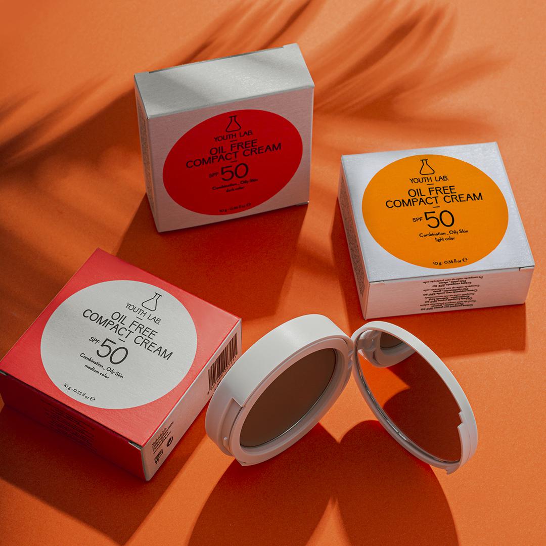 Youthlab Oil Free Compact Cream SPF 50 Combination / Oily Skin - Dark - 2