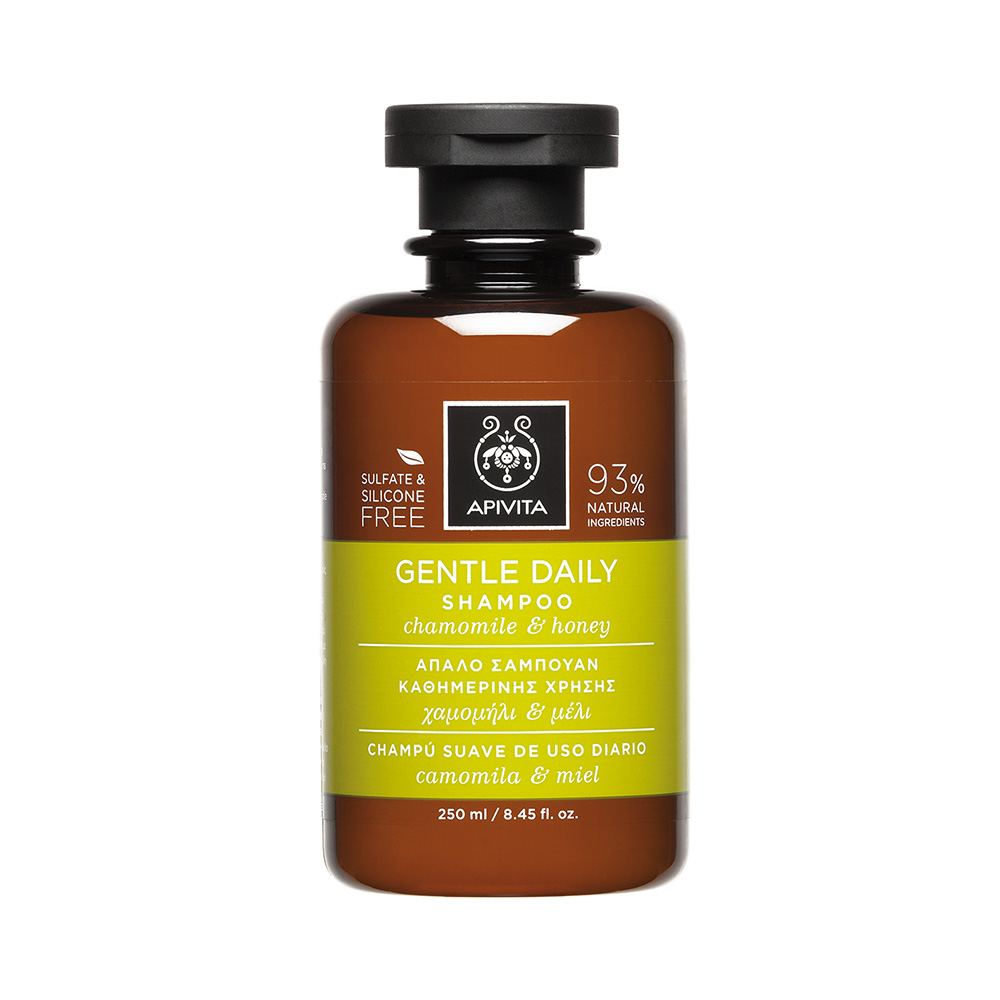 Apivita Gentle Daily shampoo with honey & chamomile 250ml - Σαμπουάν για συχνό λούσιμο - 
