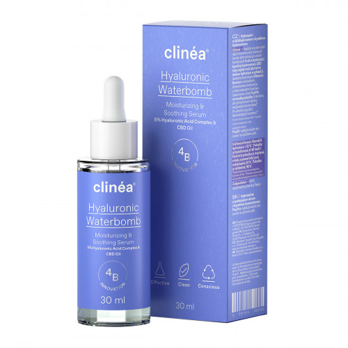 Clinea Hyaluronic Waterbomb Ενυδατικός & Καταπραϋντικός Ορός, 30ml -
