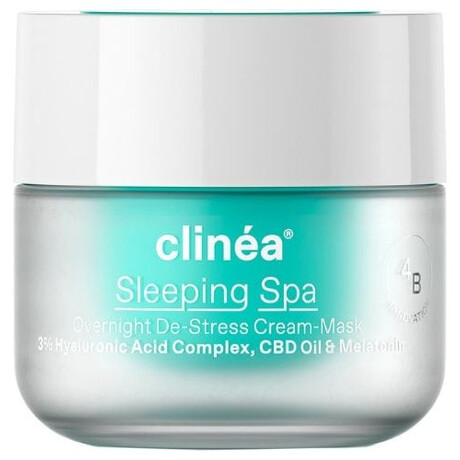 Clinea Sleeping Spa Κρέμα-Μάσκα De-Stress Nυκτός, 50ml - 
