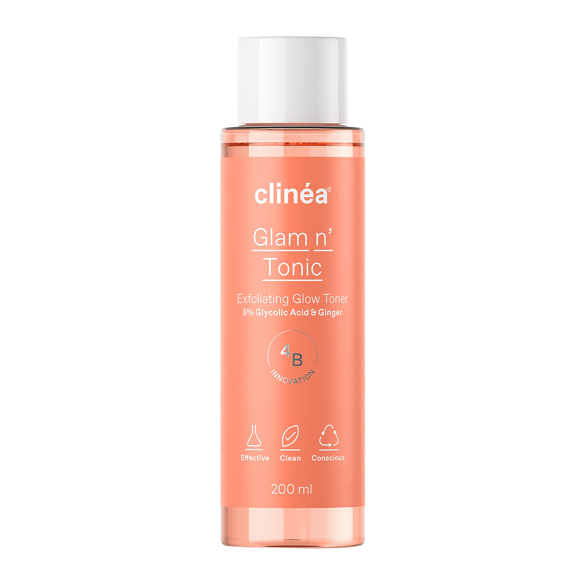 Clinea Glam n' Tonic Απολεπιστική Τονωτική Λοσιόν, 200ml - 