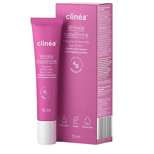 Clinea Wrinkle InstaShrink Αντιγηραντική Κρέμα Ματιών, 15ml - 