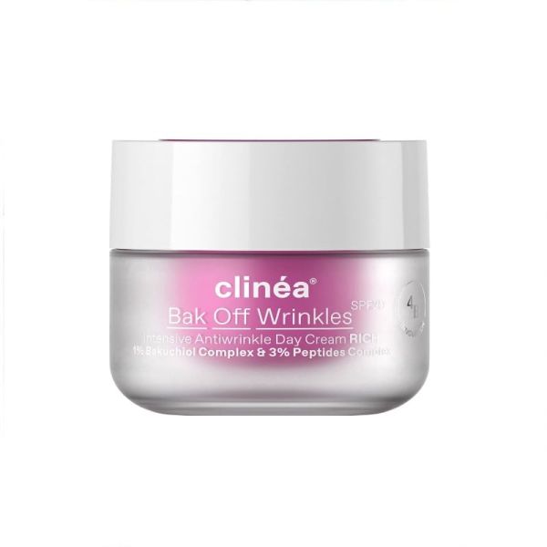 Clinea Bak Off Wrinkles Rich SPF20 Αντιγηραντική Κρέμα Ημέρας, 50ml - 