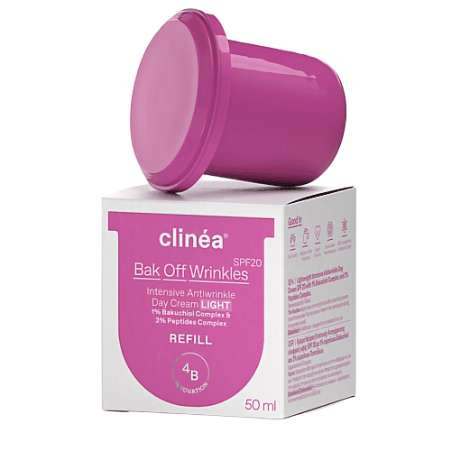 Clinea Refill Bak Off Wrinkles Light SPF20 Κρέμας Ημέρας, 50ml - 