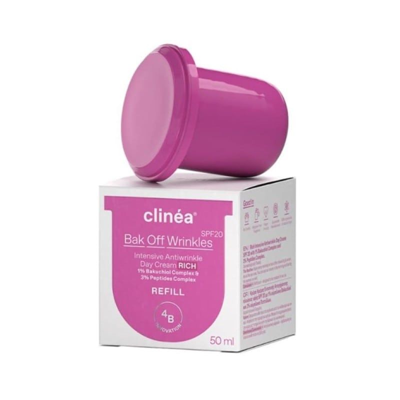 Clinea Refill Bak Off Wrinkles Rich SPF20 Κρέμας Ημέρας, 50ml -