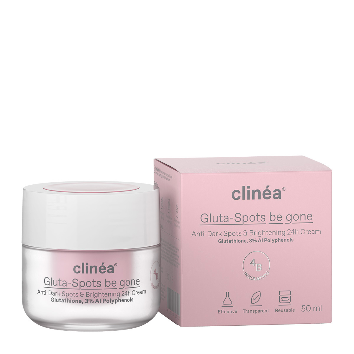 Clinea Gluta-Spots Be Gone Anti-Dark Sport & Brightening 24h Cream 24ωρη Κρέμα Κατά των Κηλίδων & της Υπερμελάγχρωσης, 50ml - 