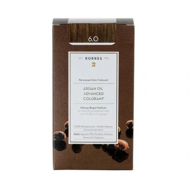 Korres Βαφή Μαλλιών Argan oil advanced colorant - 6.0 Ξανθό Σκούρο
