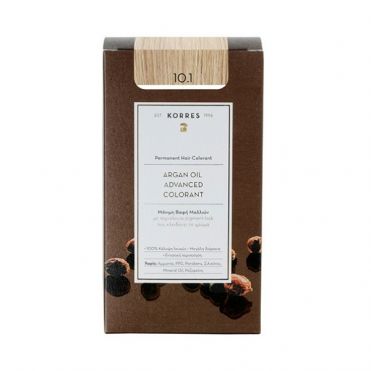 Korres Βαφή Μαλλιών Argan oil advanced colorant - 10.1Ξανθό Πλατίνας Σαντρέ