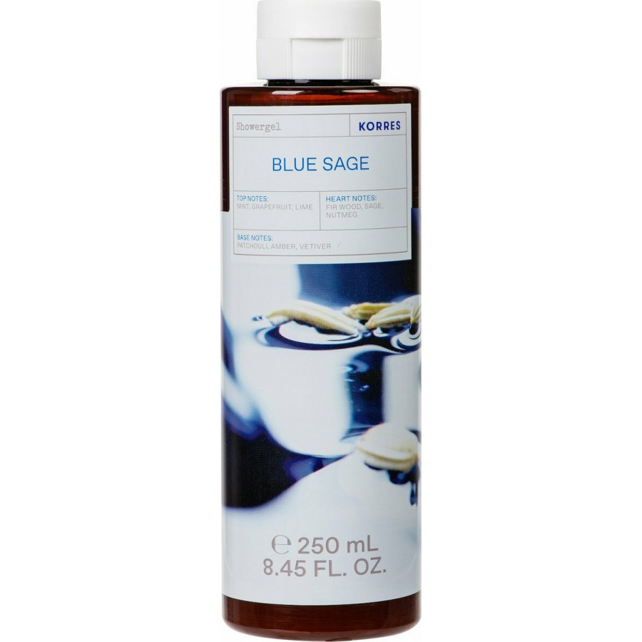 Korres Blue Sage Αρωματικό Αφρόλουτρο Με Ενυδατικούς Παράγοντες, 250ml - 