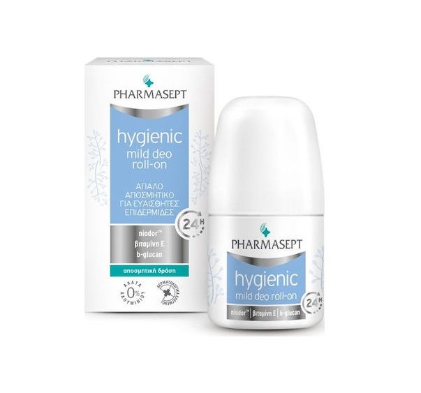 Pharmasept Hygienic Mild Deo Roll-on 24h Απαλό Αποσμητικό για Ευαίσθητες Επιδερμίδες, 50ml - 