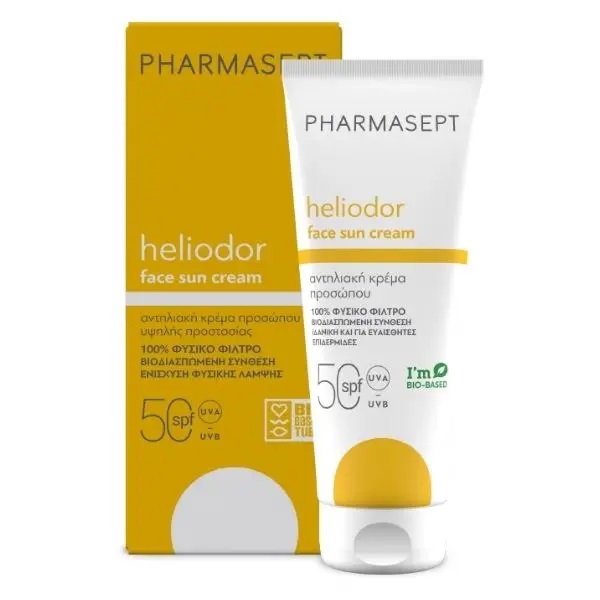 Pharmasept Heliodor Face Sun Cream SPF50 Αντηλιακή Κρέμα Προσώπου 50 ml - 
