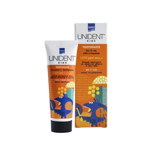 Intermed Unident Kids Toothpaste 1000ppm, Παιδική Οδοντόκρεμα 50ml. - 