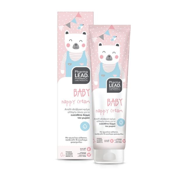 Pharmalead Baby Nappy Cream Απαλή Βρεφική Αδιάβροχη Κρέμα Αλλαγής Πάνας, 150ml - 