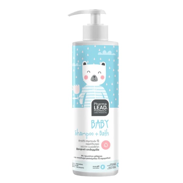 Pharmalead Baby Shampoo & Bath Βρεφικό Σαμπουάν-Αφρόλουτρο για την Ευαίσθητη Επιδερμίδα, 500ml - 