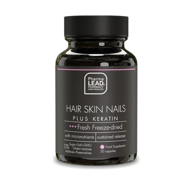 Pharmalead Black Range Hair Skin Nails Plus Keratin, 30caps - 