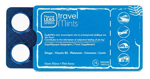 PHARMALEAD Travel Mints, Παστίλιες για Ανακούφιση από το Τζετ Λαγκ - 15τεμ - 