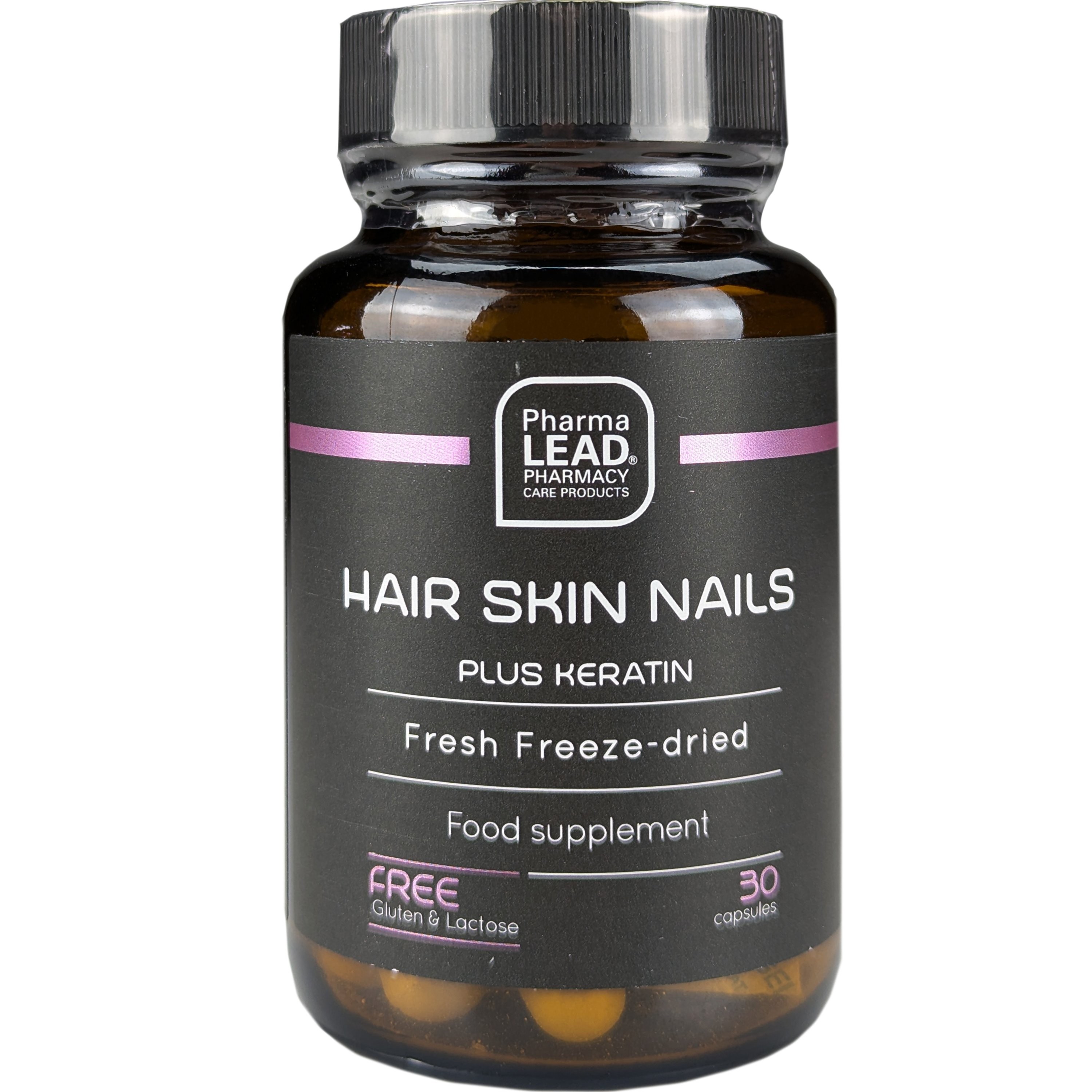 Pharmalead Black Range Hair Skin Nails Plus Keratin, 30caps - 