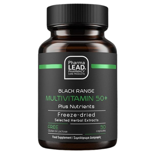 PharmaLead Black Range Multivitamin 50+ Plus Nutrients, 30caps - 