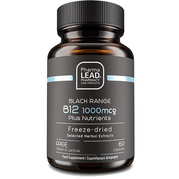 Pharmalead Black Range B12 (1000mcg) Plus Nutrients, 60caps - 