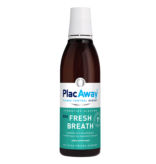 Plac Away Fresh Breath Στοματικό Διάλυμα με Γεύση Frozen Δυόσμου, 250ml