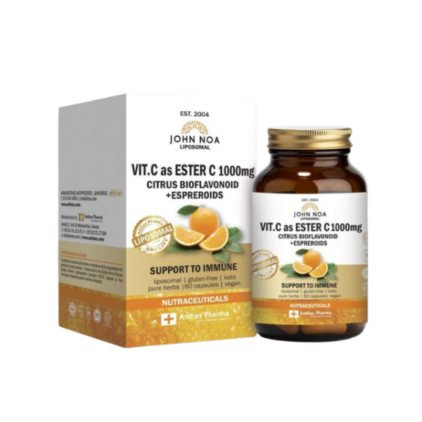 John Noa Vitamin C as Ester C 1000mg 60caps – Λιποσωμιακή Φόρμουλα - 