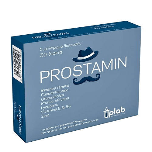 Uplab Prostamin Συμπλήρωμα Διατροφής για την Καλή Λειτουργία του Προστάτη και του Ουροποιητικού 30 Δισκία - 