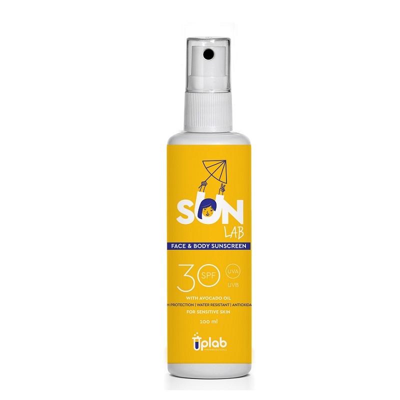 Uplab Pharmaceuticals SunLab SPF30 Αντηλιακό Spray για Πρόσωπο και Σώμα 100ml - 