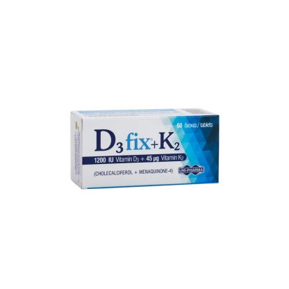 D3 Fix 1200IU & K2 45μg 60tabs - 