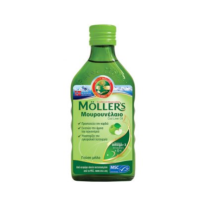 Moller’s Cod Liver Oil Μουρουνέλαιο - Μήλο
