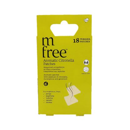 M-Free Aromatic Citronella Patches Αυτοκόλλητα Επιθέματα 18τμχ - 