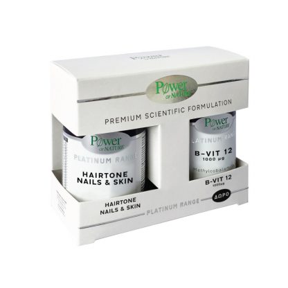 Power Health Platinum Range Hairtone Nails & Skin 30 caps & Platinum Range B-Vit-12 1000μg 20tabs - 