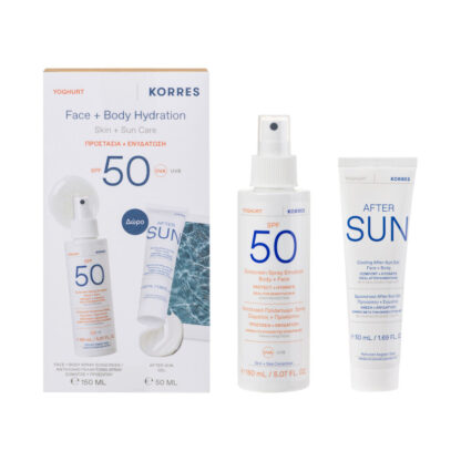Korres Promo Γιαούρτι Αντιηλιακό Γαλάκτωμα Spray Σώματος + Προσώπου SPF50 150ml - 