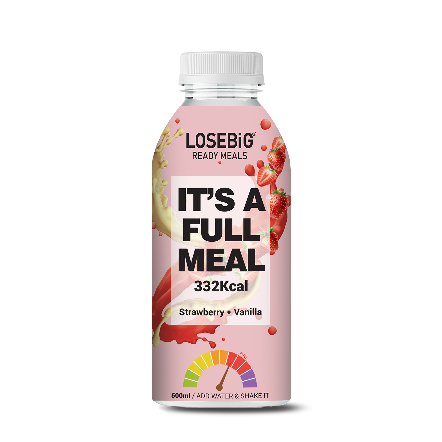 Amhes Pharma LOSEBiG Full Meal 332Kcal (Strawberry & Vanilla Flavor) 500ml -