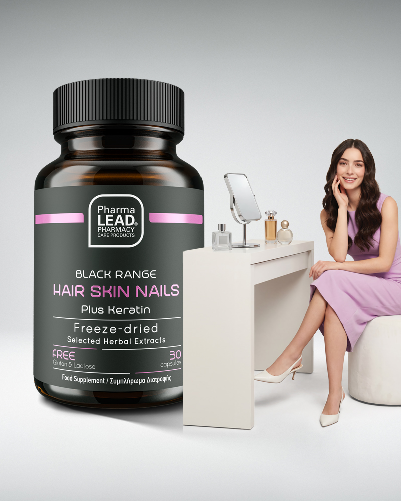 Pharmalead Black Range Hair Skin Nails Plus Keratin, 30caps - 2
