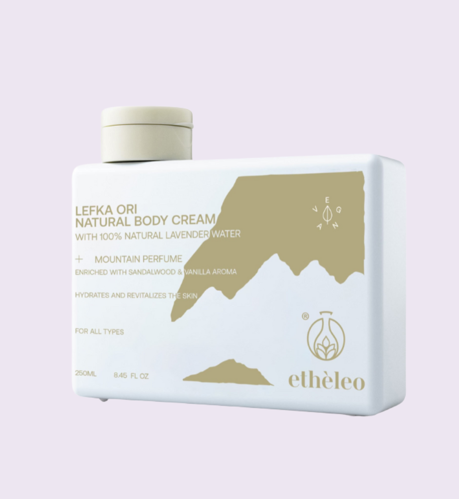 Etheleo Lefka Ori Natural Body Cream - 