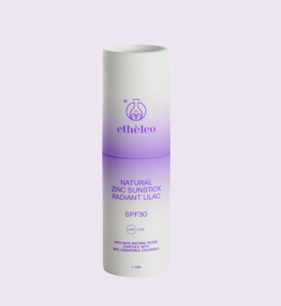 Etheleo Natural Zinc Sunstick Radiant Lilac SPF 30 - 