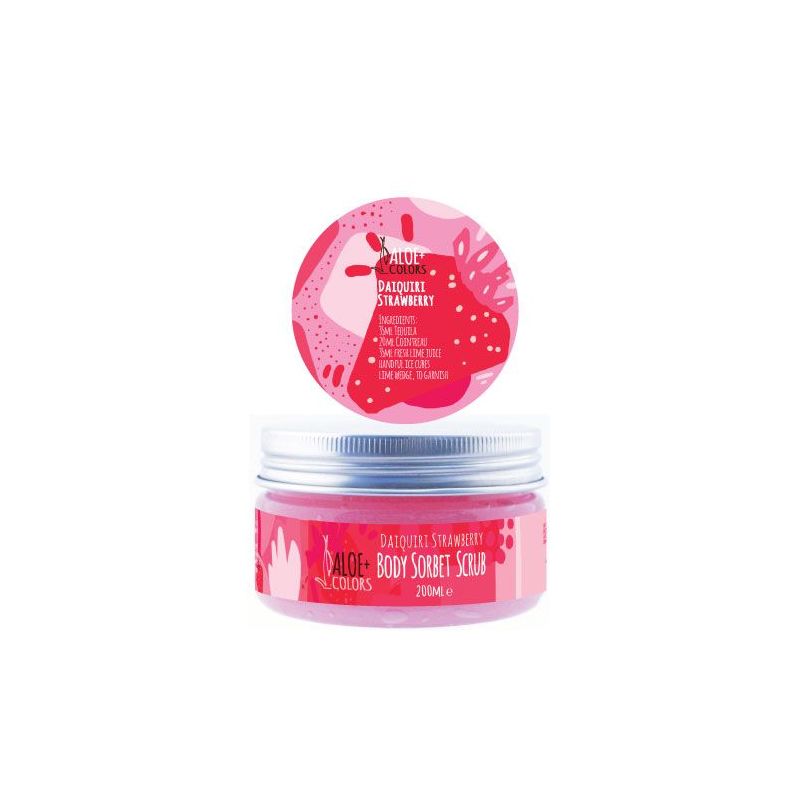 Aloe+ Colors Daiquiri Strawberry Body Sorbet Scrub 200ml - 