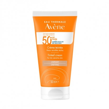 Avene Soins Solaires Creme Teintee SPF50+ Αντηλιακή Προσώπου με Χρώμα για Ξηρό/Ευαίσθητο Δέρμα 50ml - 