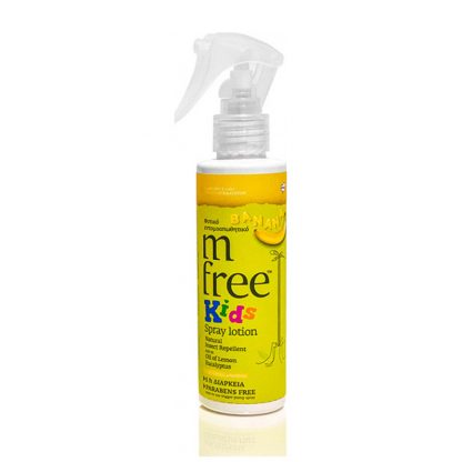 M Free Kids Natural Insect Repellent Spray Lotion - Μπανάνα