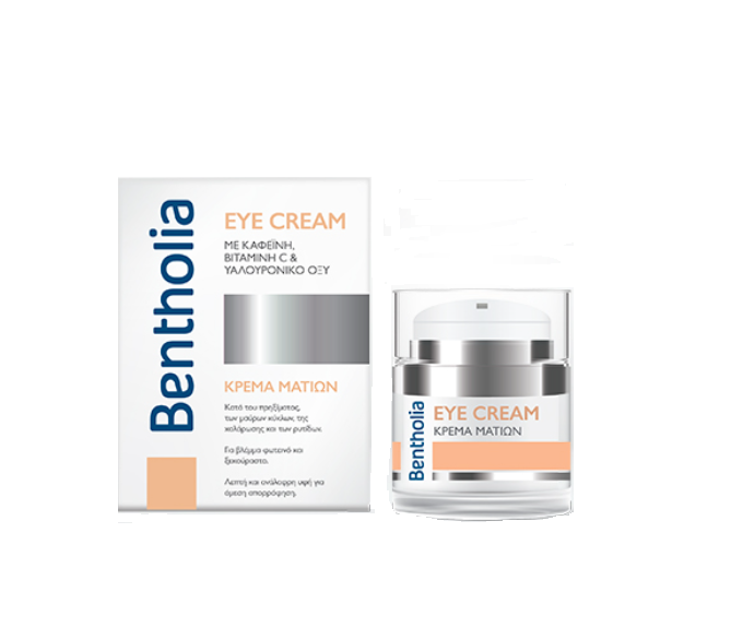 Bentholia Eye Cream Κρέμα Ματιών για Πρηξίματος, Μαύρους Κύκλους, Χαλάρωση & Ρυτίδες, 15ml - 