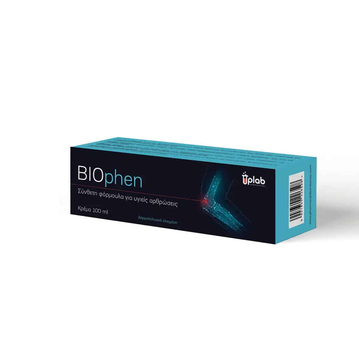 Uplab Pharmaceuticals BIOphen Cream Ειδική Φόρμουλα για την Υγεία των Οστών και των Αρθρώσεων 100ml - 