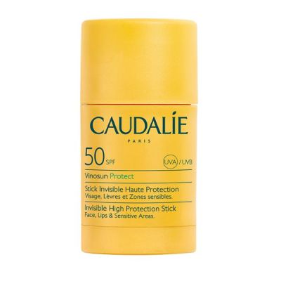 Caudalie Vinosun Protect Invisible Stick SPF50 Αντηλιακό Stick για Πρόσωπο, Χείλη & Ευαίσθητες Περιοχές, 15g - 