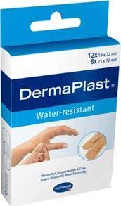 Hartmann DermaPlast Water Resistance στριπς 2 μεγέθη κασετίνα 20τεμ.