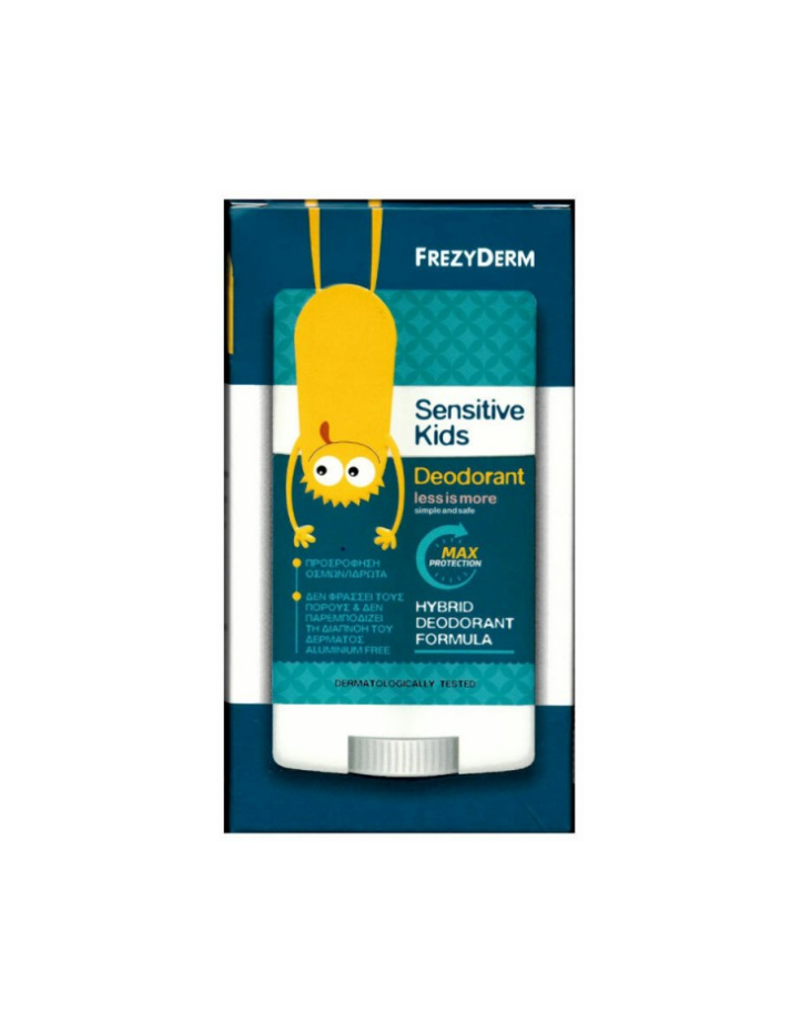 Frezyderm Kids Sensitive Deodorant Max Protection Παιδικό Αποσμητικό Στικ, 40ml - 