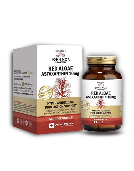 John Noa Liposomal Red Algae Astaxanthin 10mg 90 φυτικές κάψουλες  - 
