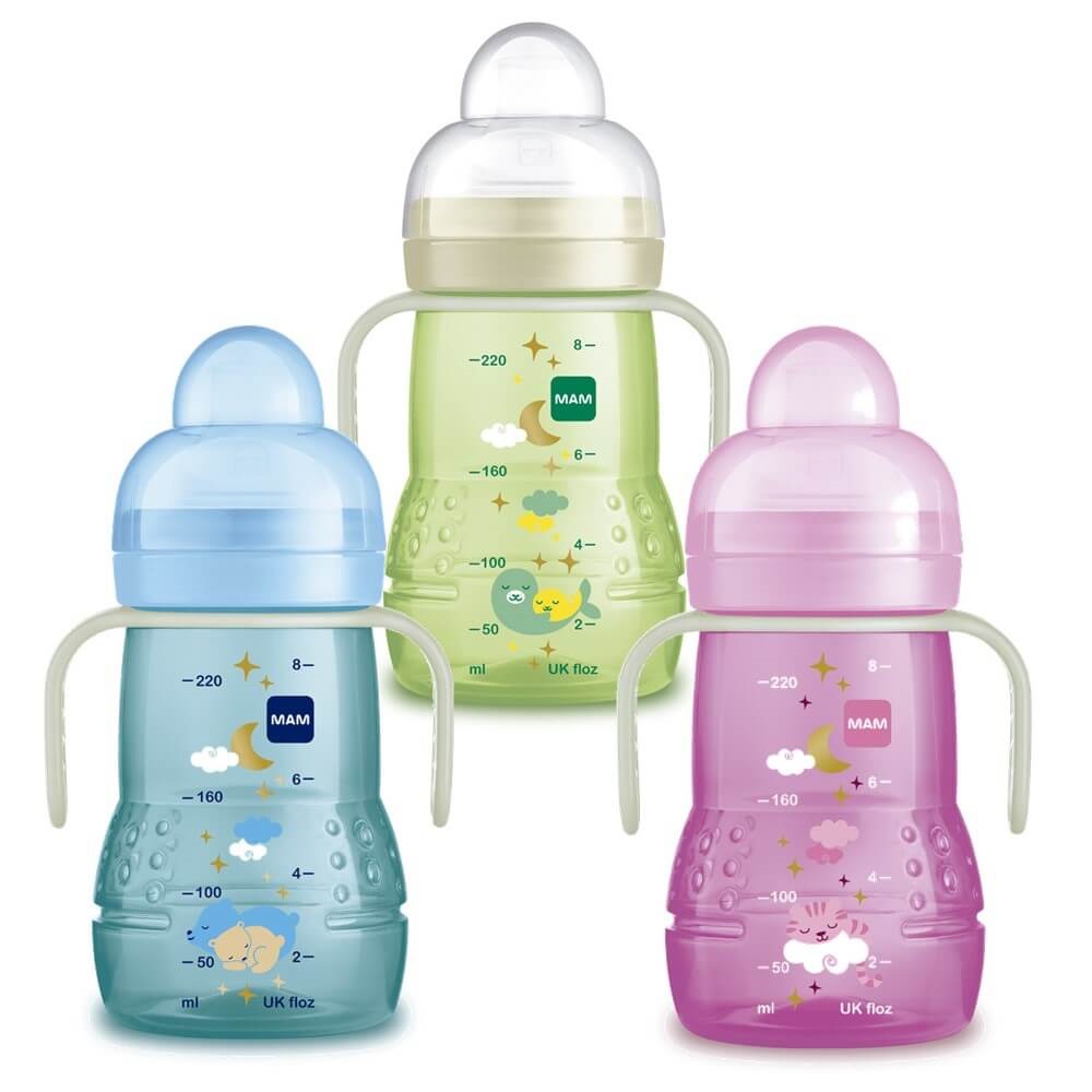 MAM – Μπιμπερό Μετάβασης σε Ποτηράκι Trainer+ 4m+ 220ml Άσπρο - 2