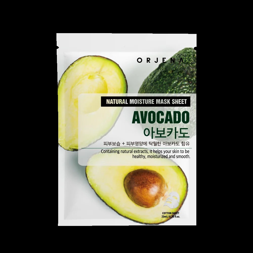 Orjena Natural Moisture Avocado Mask Sheet – 23 ml - 