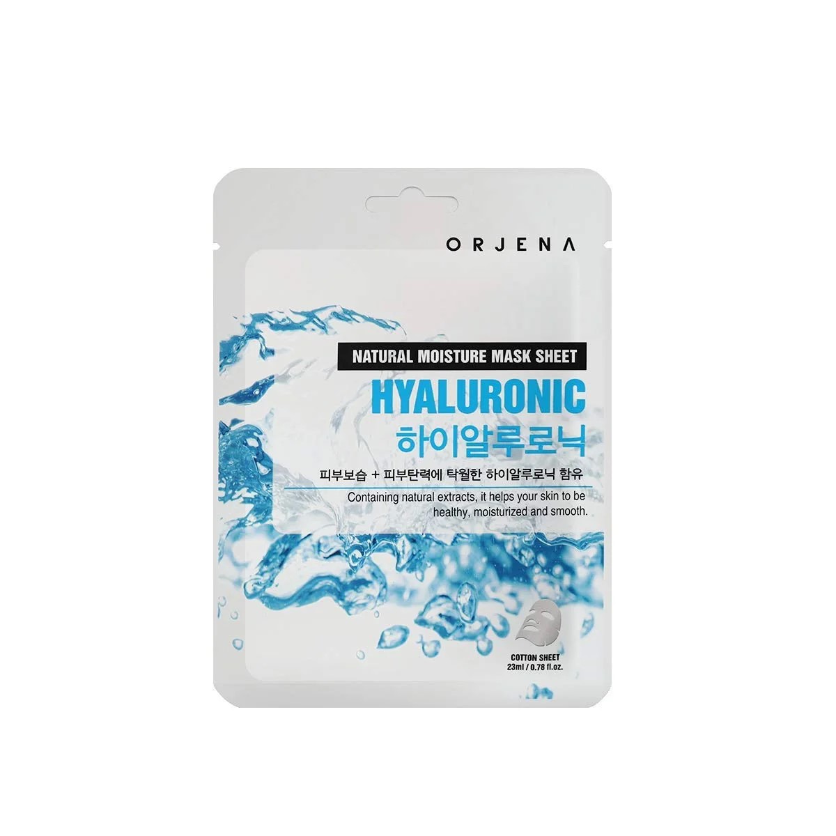 Orjena Natural Moisture Hyaluronic Mask Sheet – 23 ml - 